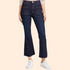 FRAME Le Bardot Crop Flare Jeans Sutherland